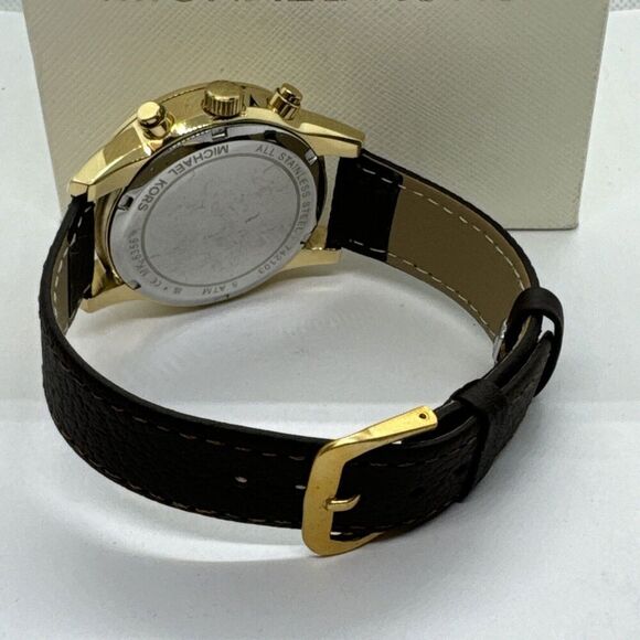 Michael Kors Ritz MK6356 Women\'s Black Leather Analog Dial Quartz Watch JNA90 main image 5